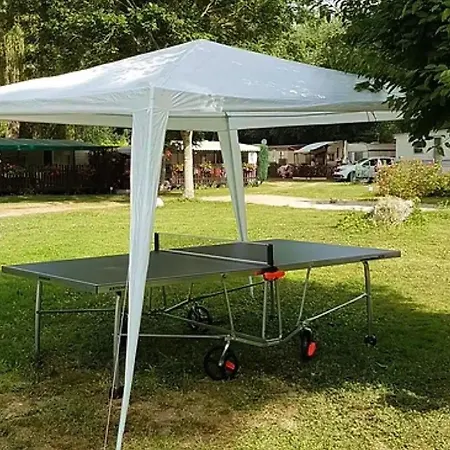 Camping Toilé - Terrasse Pour 5 Personnes - Api-1-52-1585 Long